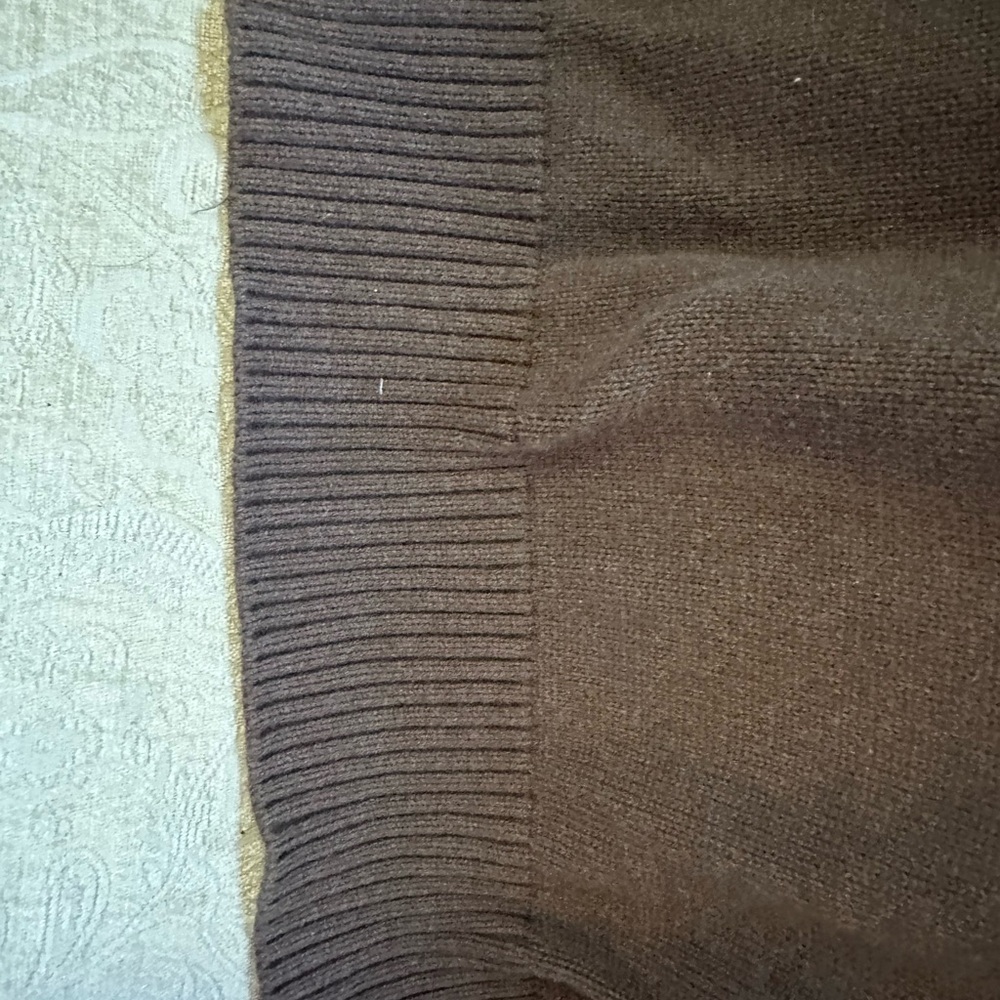 Quince Mongolian Cashmere Oversized Crew Neck Sweater in Brown Size XL - Picture 16 of 16
